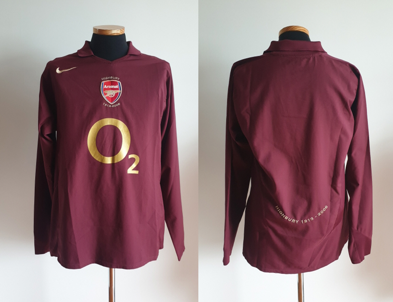 M) ARSENAL SHIRT JERSEY ENGLAND HIGHBURY LONG SLEEVE L/S | eBay