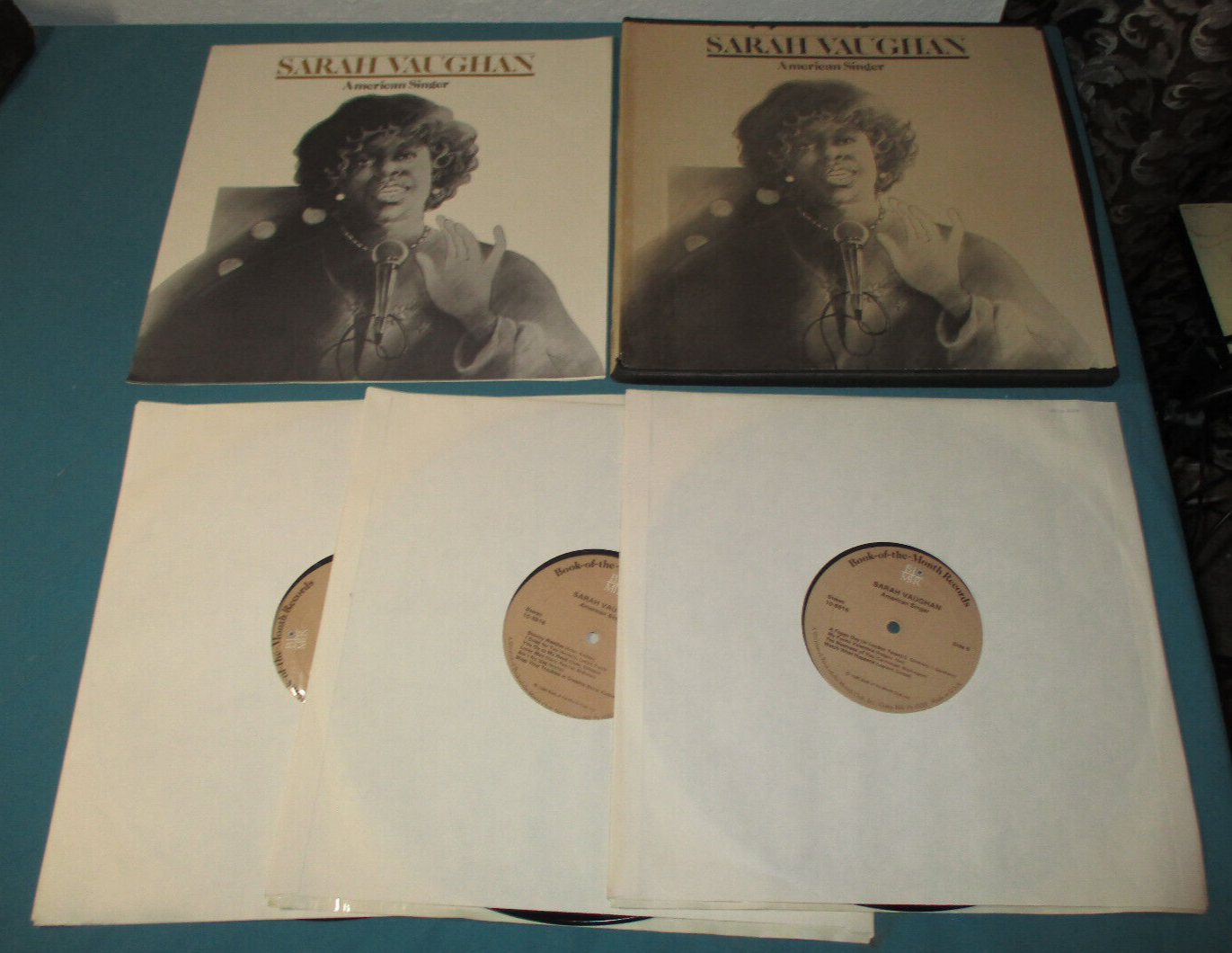 サラ・ヴォーン(レコード)３枚 1980 BIO-MAR 3 LP Set SARAH VAUGHAN American Singer NEAR