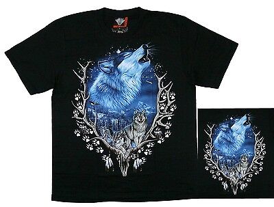 Biker Indianer Country Reiter TShirt Wolf, Wölfe Gr. S, M ,L, XL,Cowboy,Chopper
