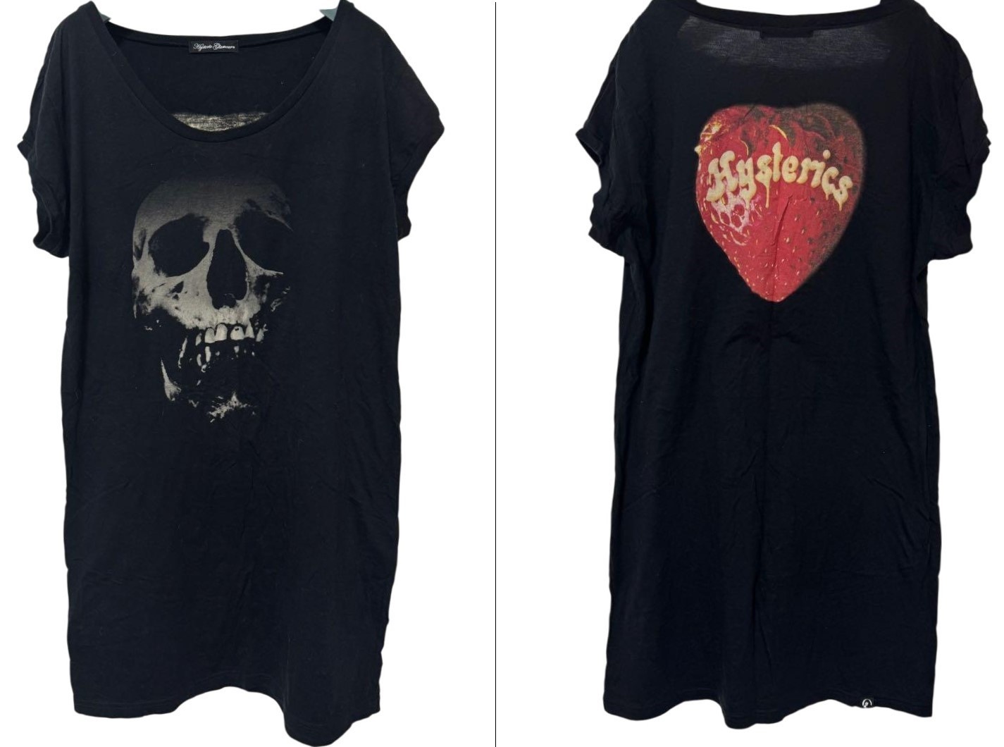 X-girl×HYSTERIC GLAMOUR SCULL BERRY HYSTERIC GLAMOUR Skull Berry Printed Pullover Hoodie Black M