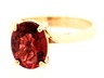 Garnet & 9ct Yellow Gold Handmade Ring Single Stone Fine Jewellery Band Size L-2.JPG