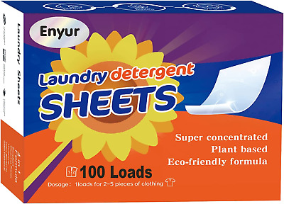 Laundry Detergent Sheets, Plant Fomula, Fresh Scent, Laundry Detergent Pods (1Pa
