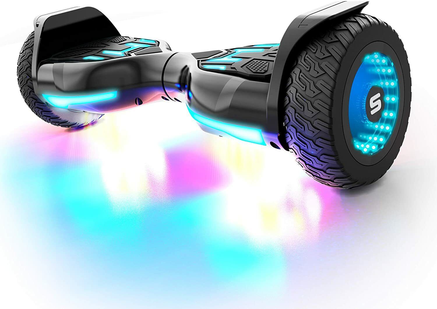 Swagtron Off-Road 8" Hoverboard 8 Mph Dual 300W Motors Music