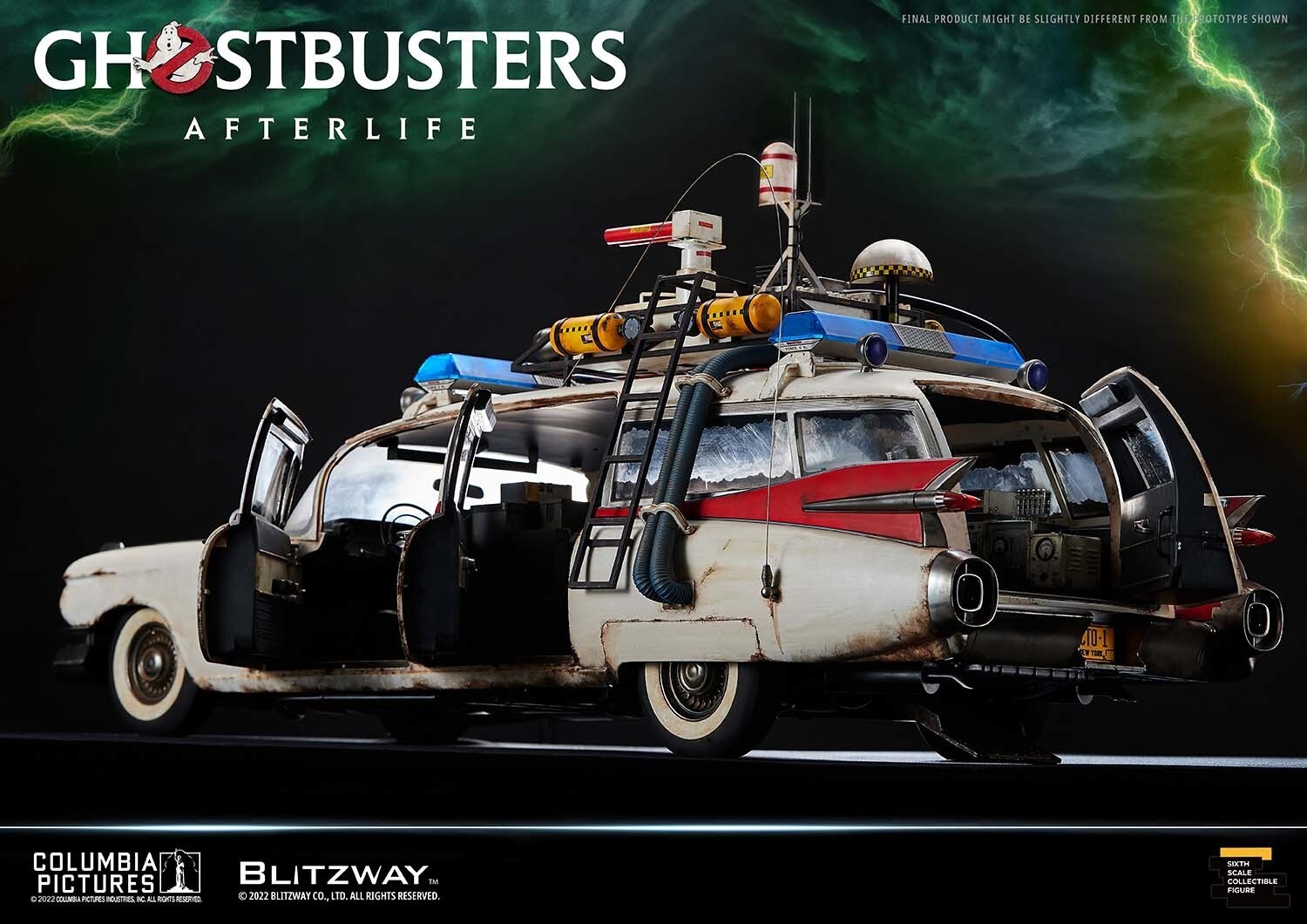 Blitzway 1:6 Scale Ghostbusters Afterlife Ecto-1 MIB/New