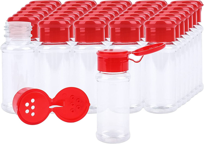 1 oz plastic spice cheap jars with sifter and cap