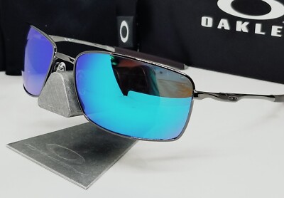 Custom OAKLEY tungsten SQUARE WIRE +(aftermarket) blue POLARIZED sunglasses NEW