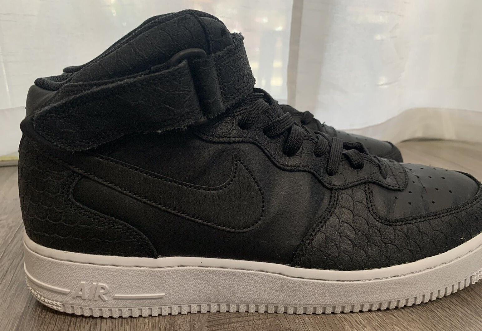 Nike Air Force 1 07 LV8 Mid Black Snakeskin eBay