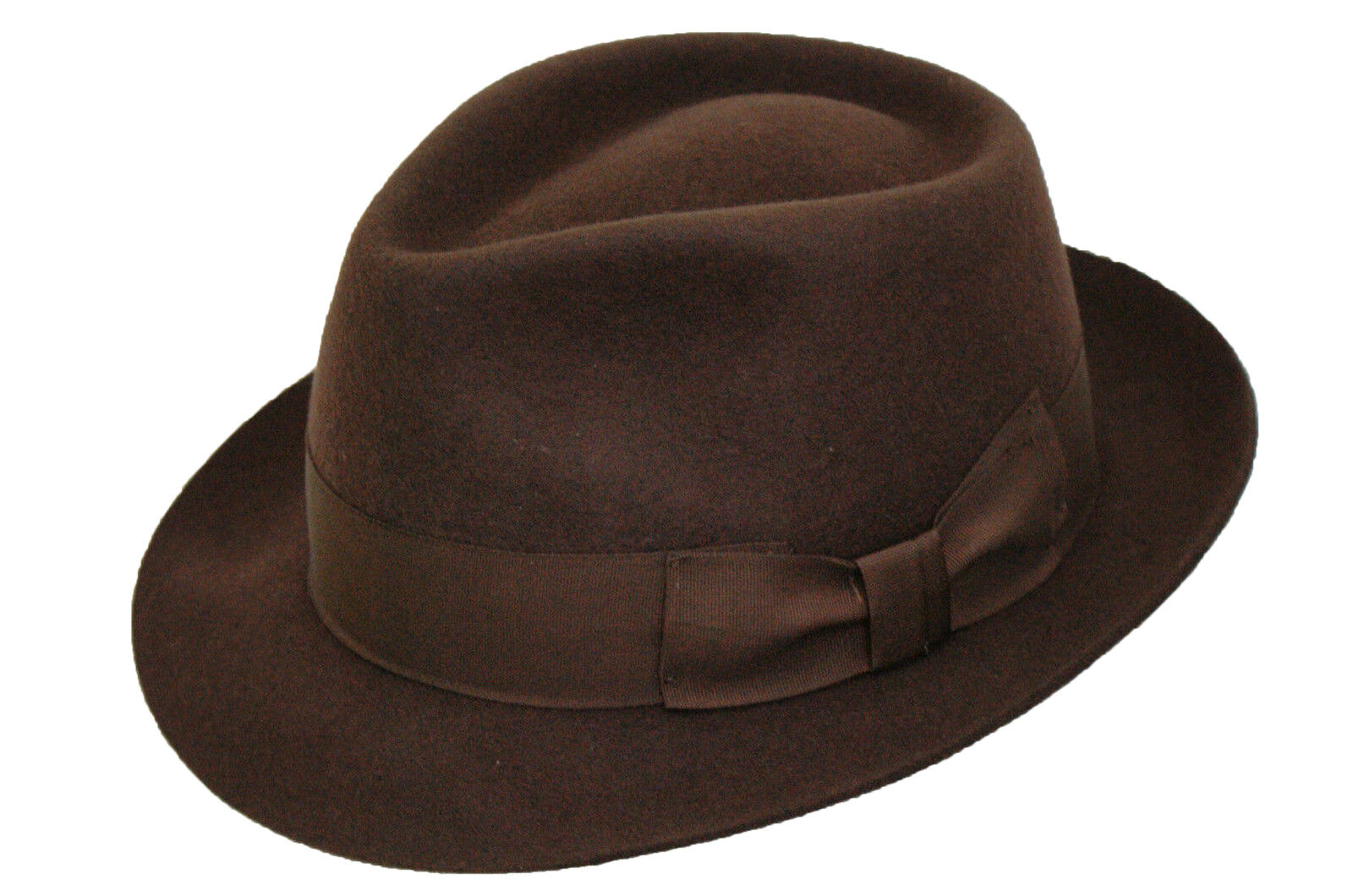 a brown hat