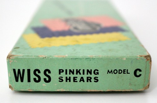 Vintage Wiss Model C Pinking Shears 9” with Black Handle Made In USA