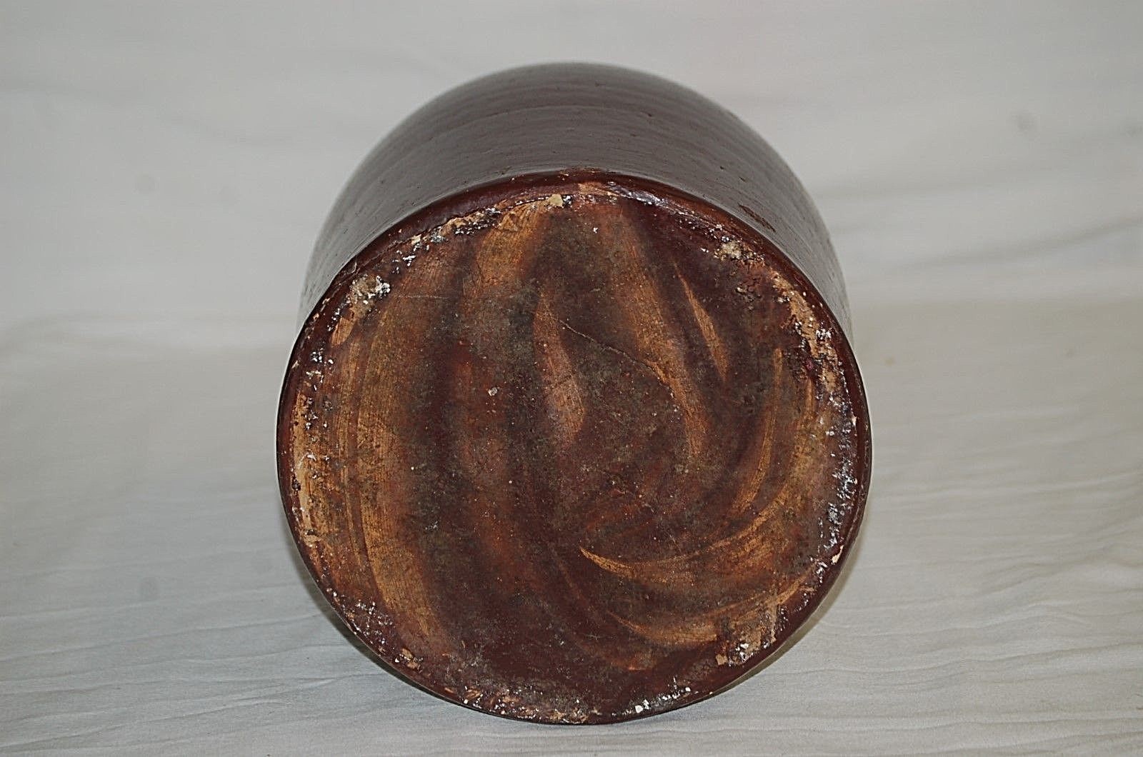 Old Vintage Antique Whiskey Jug Brown Stoneware Crock Primitive Country Farm c