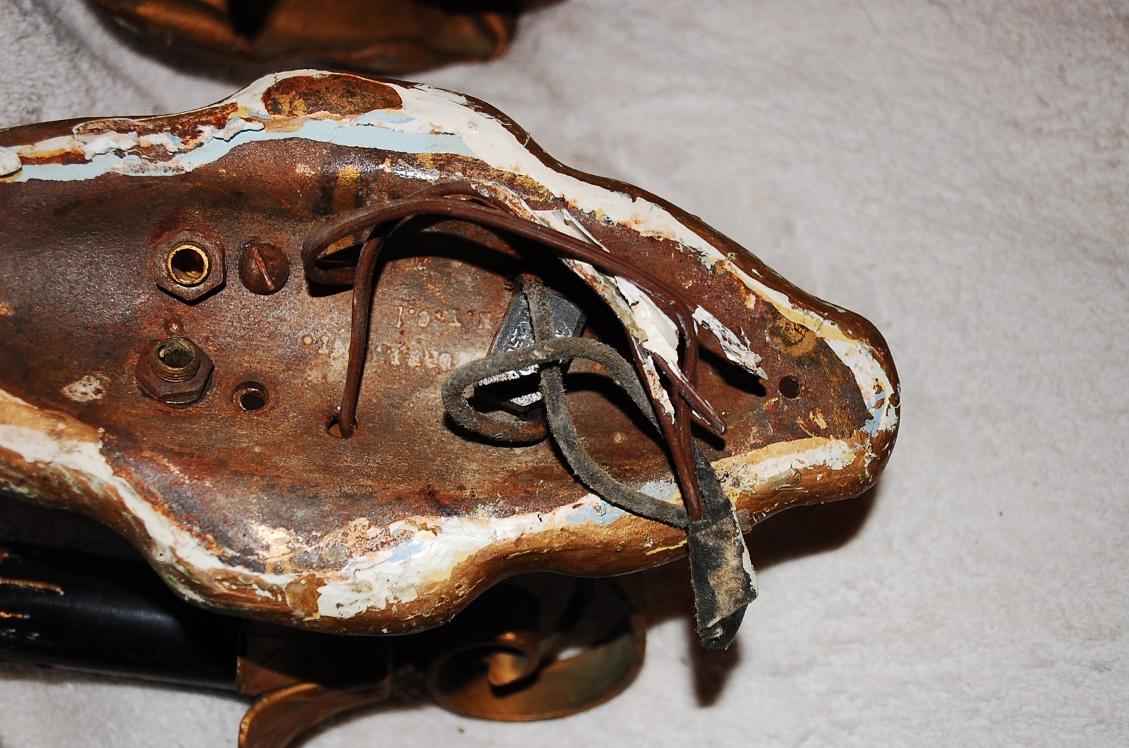 Matching set Vintage Cast iron and wrought iron wall sconces ornate
