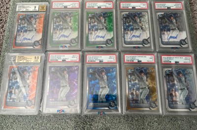 2022 Bowman Chrome Curtis Mead PSA 10 BGS 10-card Slab Lot