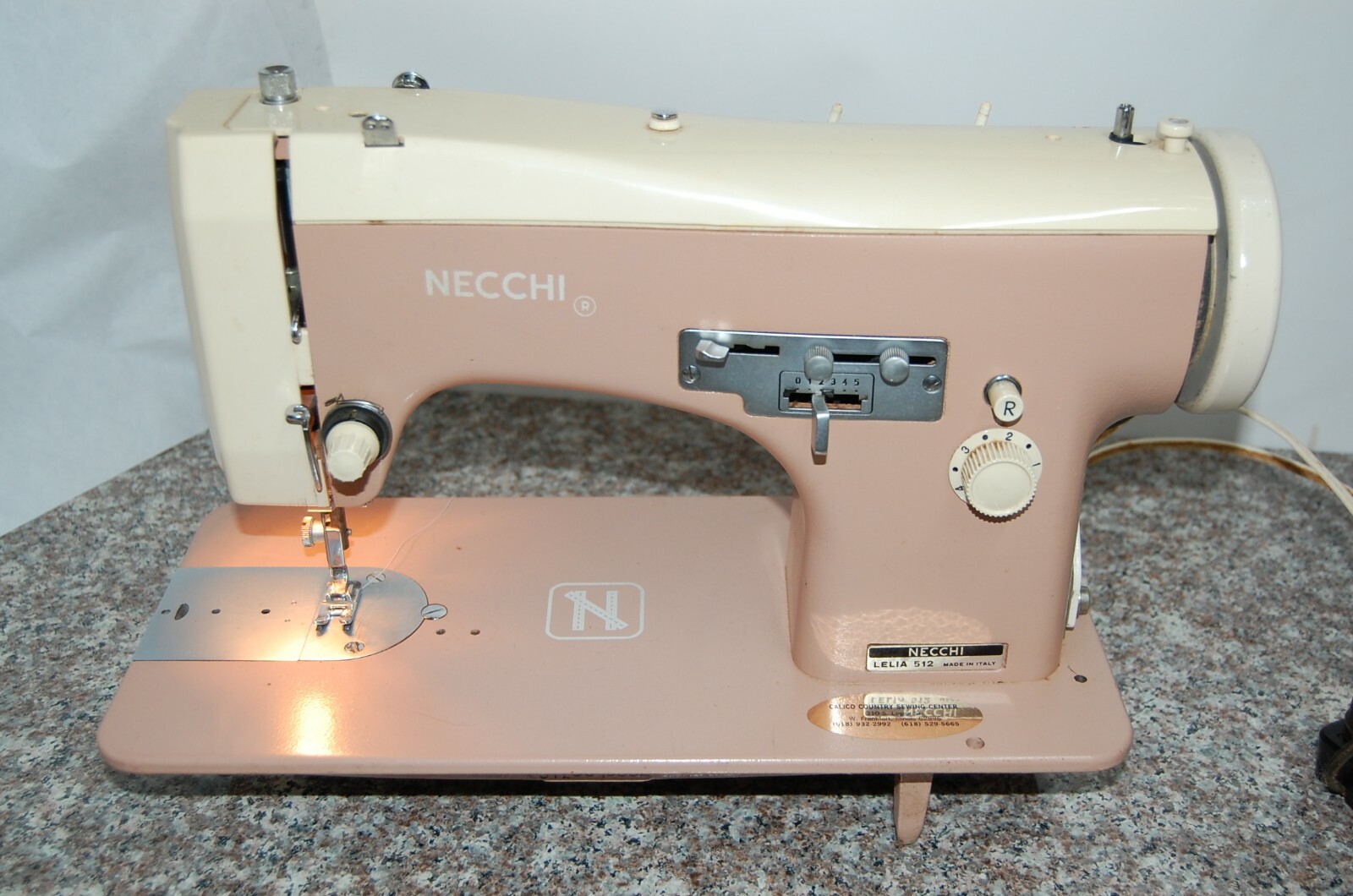 T3B Necchi LeLia Sewing Machine 512 Pink Original Parts