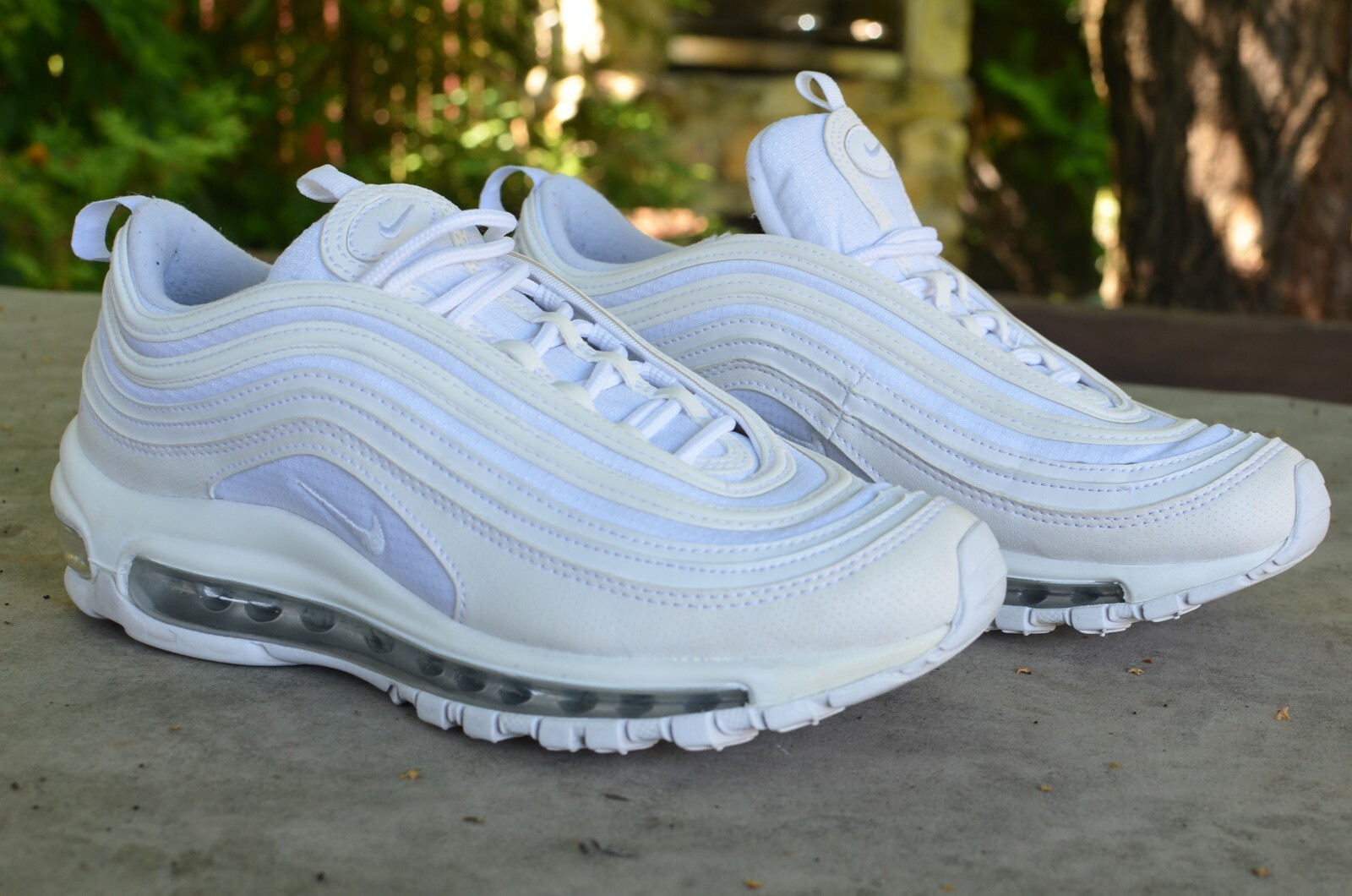 nike air max 97 triple white junior