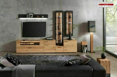 Wohnwand Anbauwand Hartmann RUNA Kerneiche Kombi 24 NEU