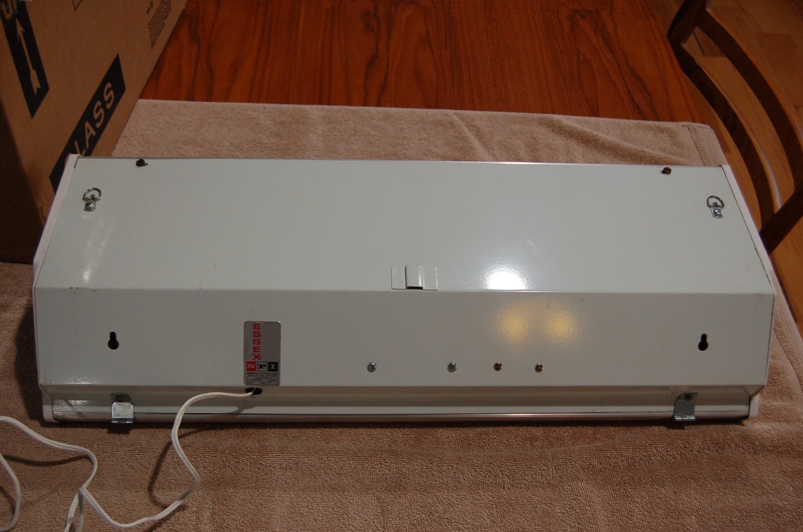 NOS Elkhart Traveler trailor lighted clock sign, Original box NM+ vintage