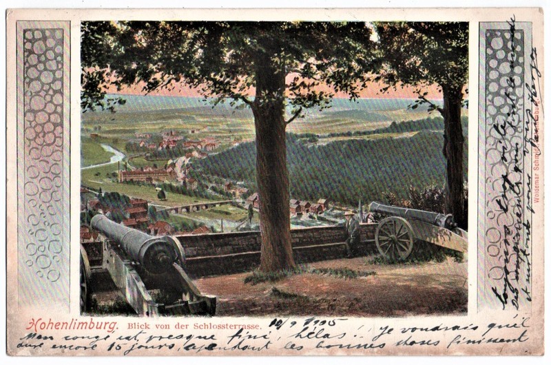 Alte Ak Hohenlimburg, Blick Von Der Schlossterrasse, Gelaufen 1905
