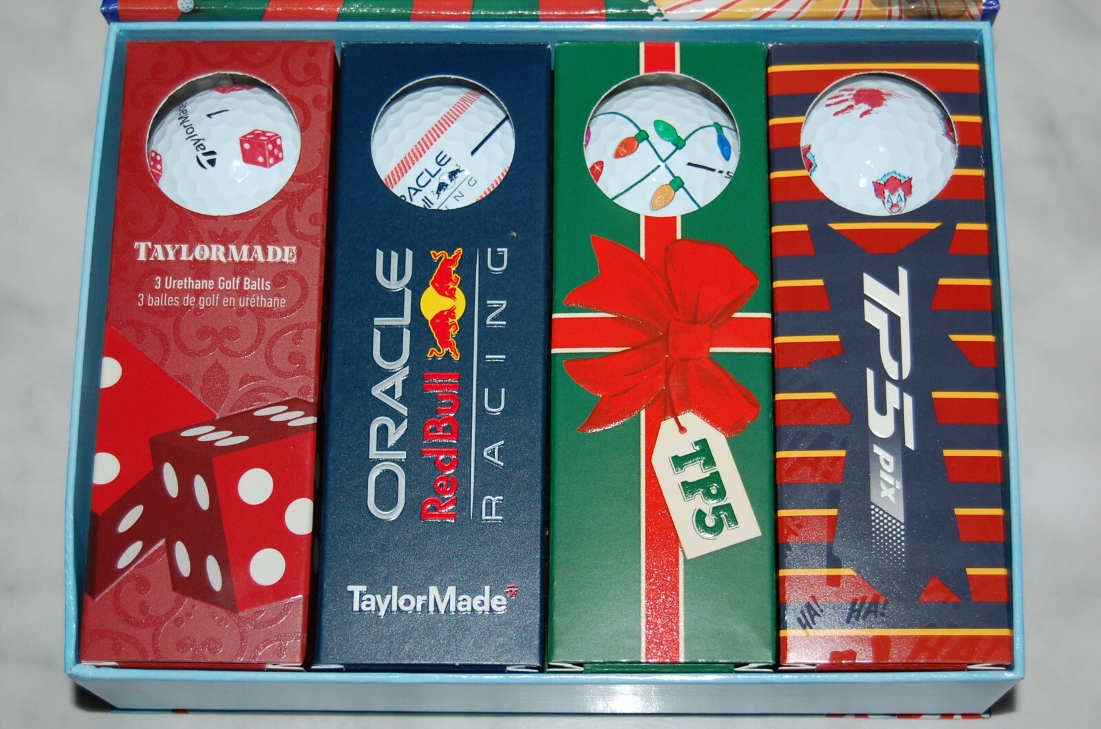 TAYLORMADE TP5 & TP5x PIX 1 DOZEN GOLF BALLS Dice Stripe TAYLORMADE TP5 & TP5x PIX 1 DOZEN GOLF BALLS Dice Stripe