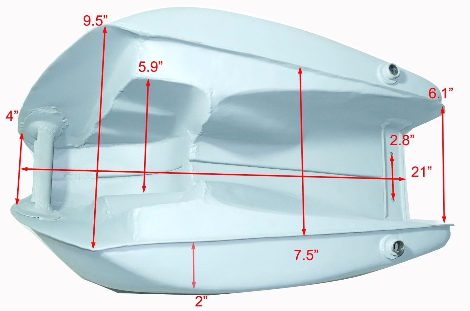 Steel Primer Coated Petrol Gas Fuel Tank With Cap Fits BMW R70 