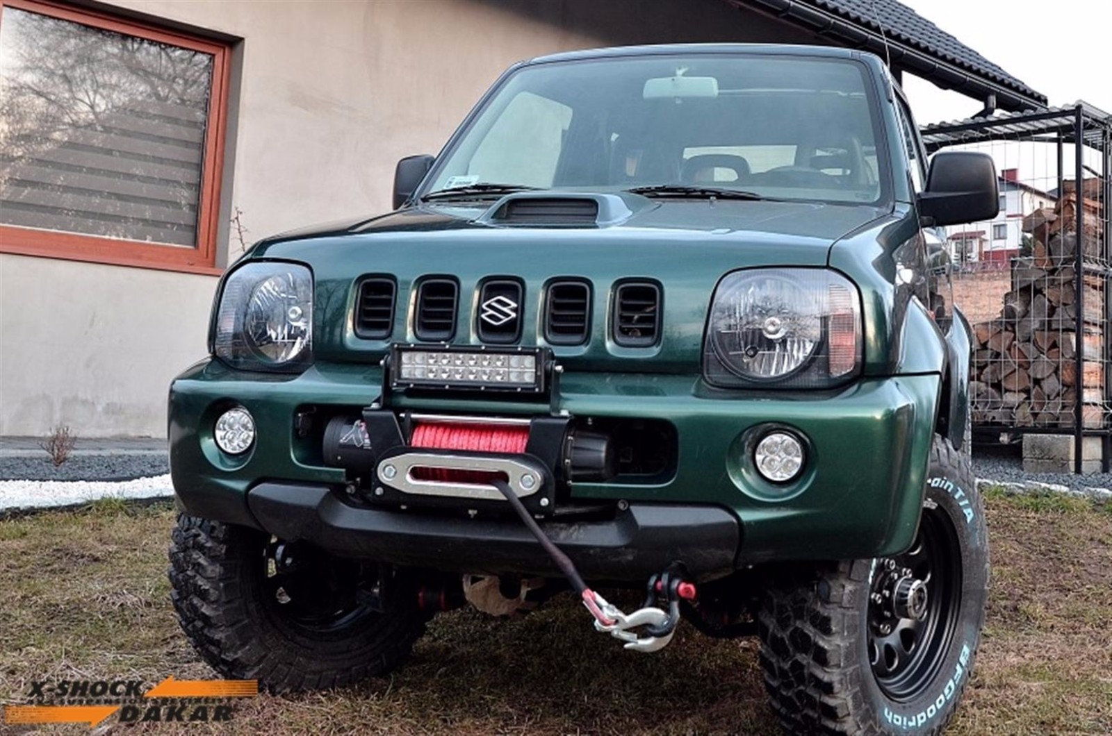 Winch plate and recovery hooks for Suzuki Jimny with ORIGINAL BUMPER eBay