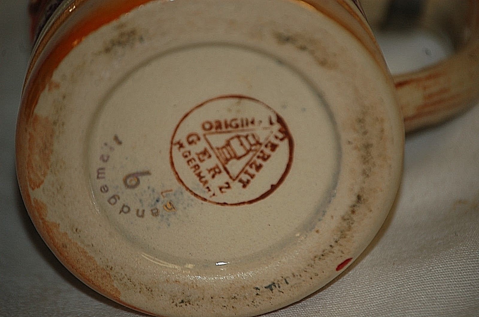 Vintage GERZIT Gerz German Pewter Lidded Beer Stein MUNCHEN Munich W. Germany