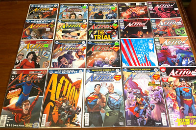 Modern lot of 32 SUPERMAN ACTION COMICS Comic Books by DC REBIRTH Great Copies