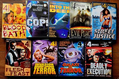 Invasion of Terror + Galaxy Of Terror + Into The Deep Etc - 4 Film Sets 36 Films