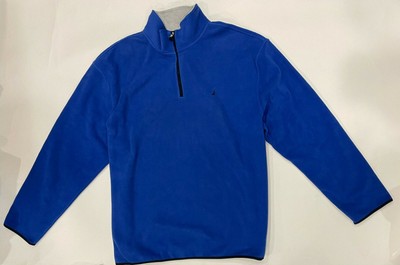 NEW Nautica Mens Logo Half-Zip Polar 