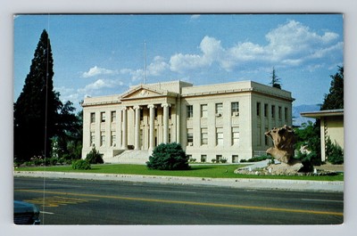 Independence CA-California, Inyo County Courthouse, Antique Vintage Postcard