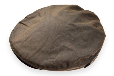 Men's Barbour Flat Cap Wax Olive England Size M