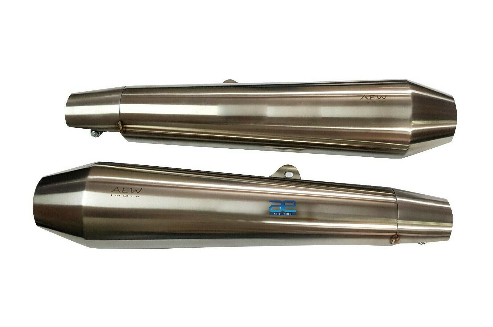 For Royal Enfield Interceptor 650cc S S AEW TE 102 Exhaust Silencer Pair 