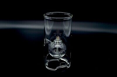 Wolfard Glassblowing Co. Classic Oil Lamp Hand Blown Vintage Glass W/wick  6''