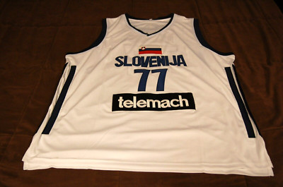 Lot of 2: Luka Doncic Slovenja Telemach European Jerseys Read! Dallas Mavericks
