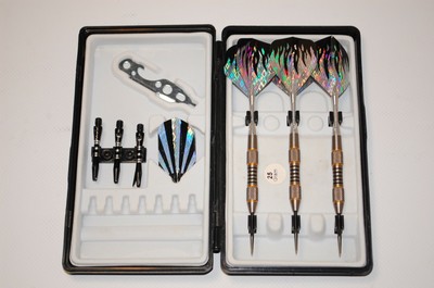 Pink Girl Power Standard Rubberized Sure Grip Soft Tip Dart Set Case 16 gram-1