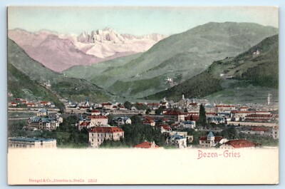POSTCARD Bozen-Gries Bolzano Italy Birds-eye View c1905