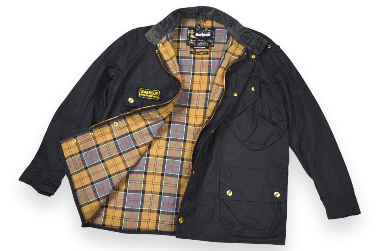 Men's Barbour International Jacket Wax Black England Classic