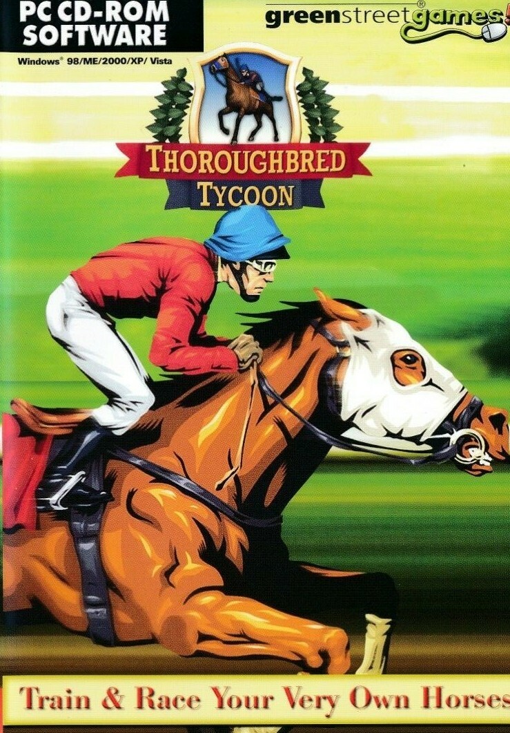 Thoroughbred Tycoon Horse Racing Simulation PC CDROM Game (Disc in