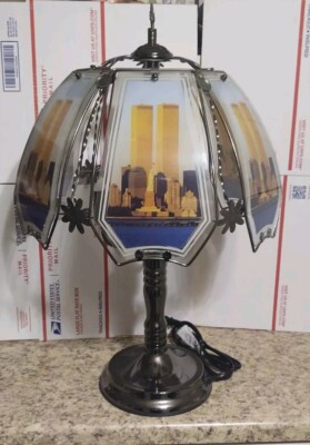 OK Lighting 3 Way Touch Table Lamp 24'' TWIN TOWERS New York