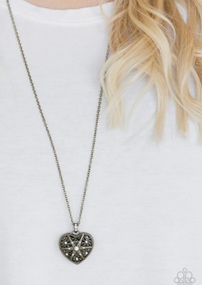 Paparazzi Casanova Charm Brass Necklace 