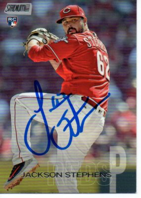 Jackson Stephens Cincinnati Reds 2018 Topps Stadium Club Rookie Signed Card