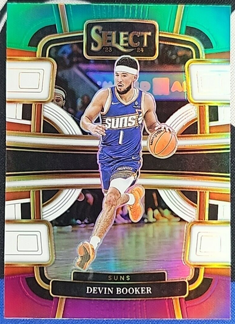 Devin Booker 2023-24 Panini Select Concourse Green White