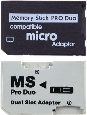 Single Dual Memory Card Adapter Micro SD Card to Memory Stick MS Pro Duo for PS