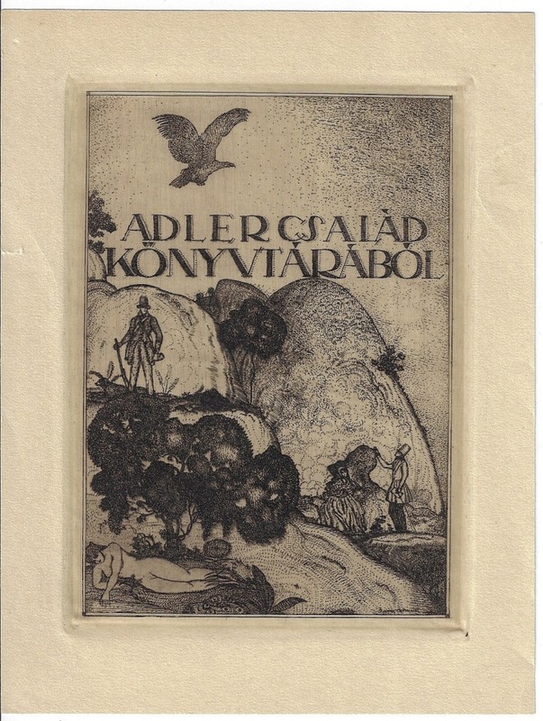 Arnold Gara: Exlibris FÃ¼R Csalad Adler