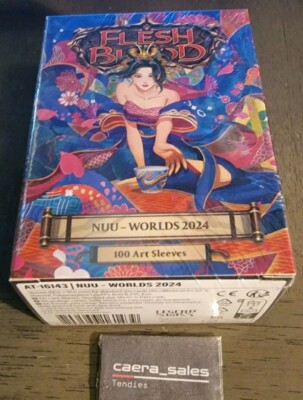 FaB Flesh Blood TCG Official Dragon Shield Sleeves Nuu Worlds 2024 Anime