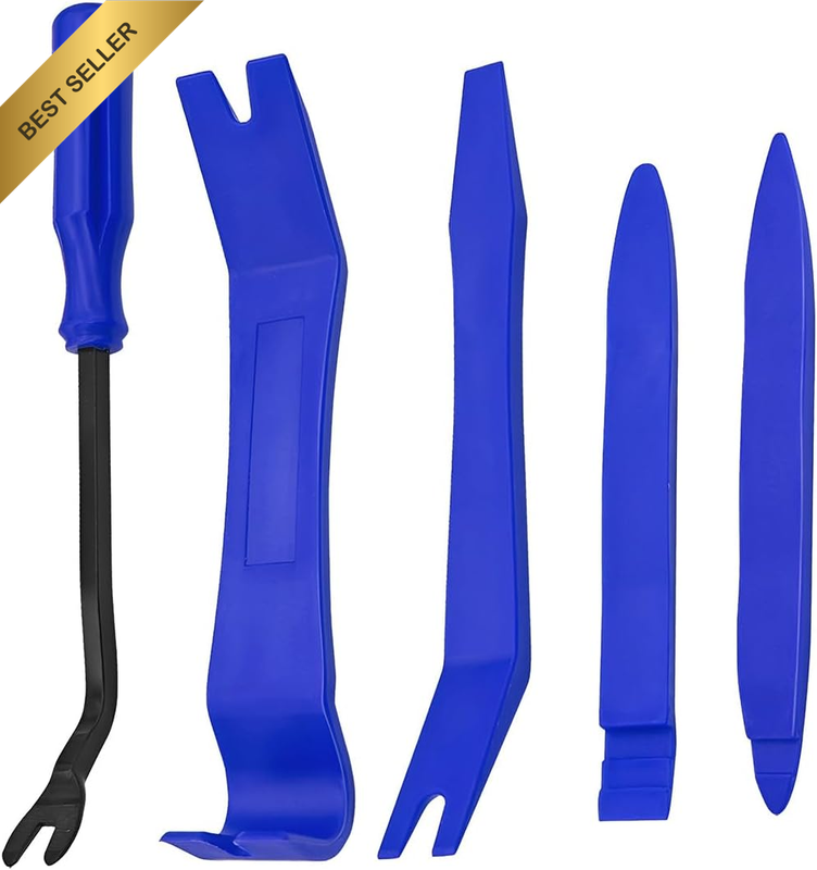Trim Removal Tool for Auto, 5 Pcs Car Pry Tool Kit, Clip Fastener Remover Set fo