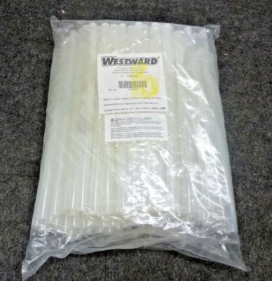 NEW WESTWARD Transparent Hot Melt Glue Stick, 7/16'' Diameter, 10'' Length, 100 PK