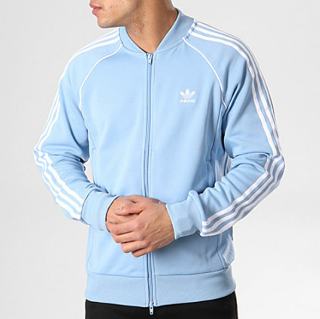 sky blue adidas jacket