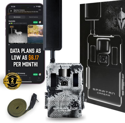 Spartan Golive2 4G LTE Trailcamera,Spartan Multi-Carrier,96°Fov Wide-Angle,Live 