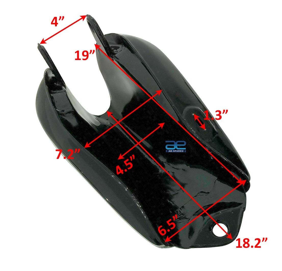 For Yamaha XT TT 500 1980 Petrol Gas Fuel Tank With Cap Chrome & Black Paint  