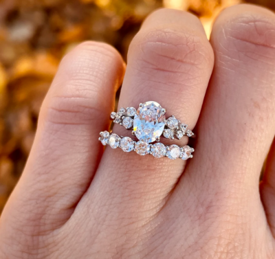 Promise ring wedding band set best sale
